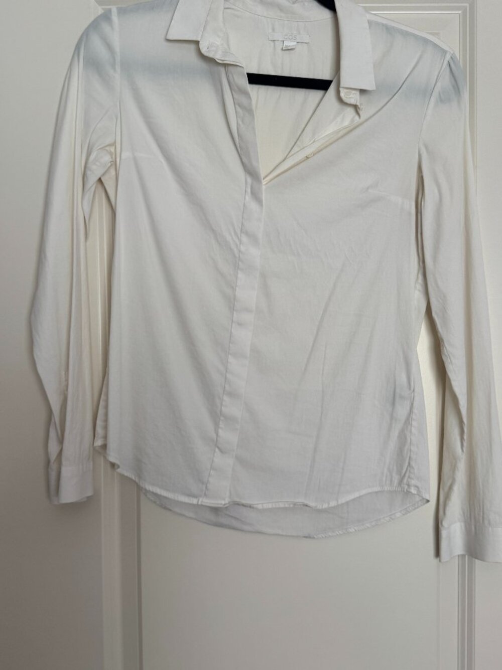 COS White Classic Button Down Shirt US 2